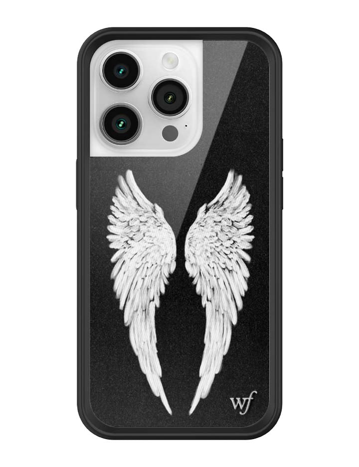 Wildflower Angel Baby | Black iPhone Case
