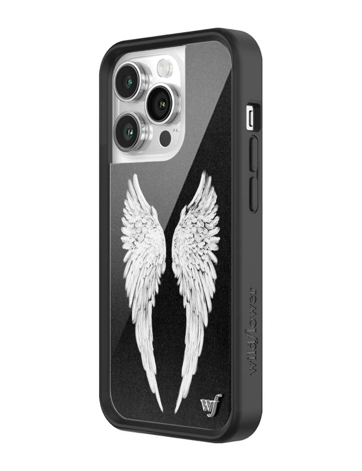 Wildflower Angel Baby | Black iPhone Case