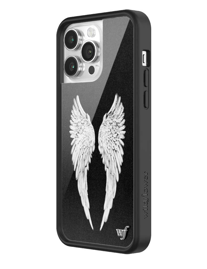 Wildflower Angel Baby | Black iPhone Case