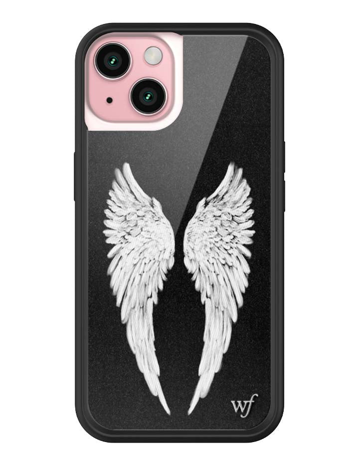 Wildflower Angel Baby | Black iPhone Case