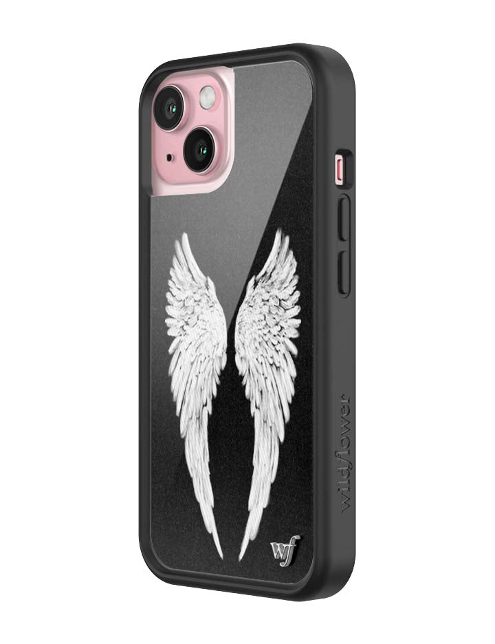 Wildflower Angel Baby | Black iPhone Case