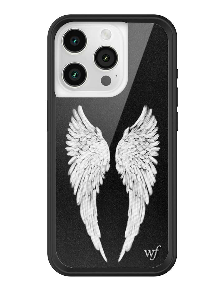 Wildflower Angel Baby | Black iPhone Case
