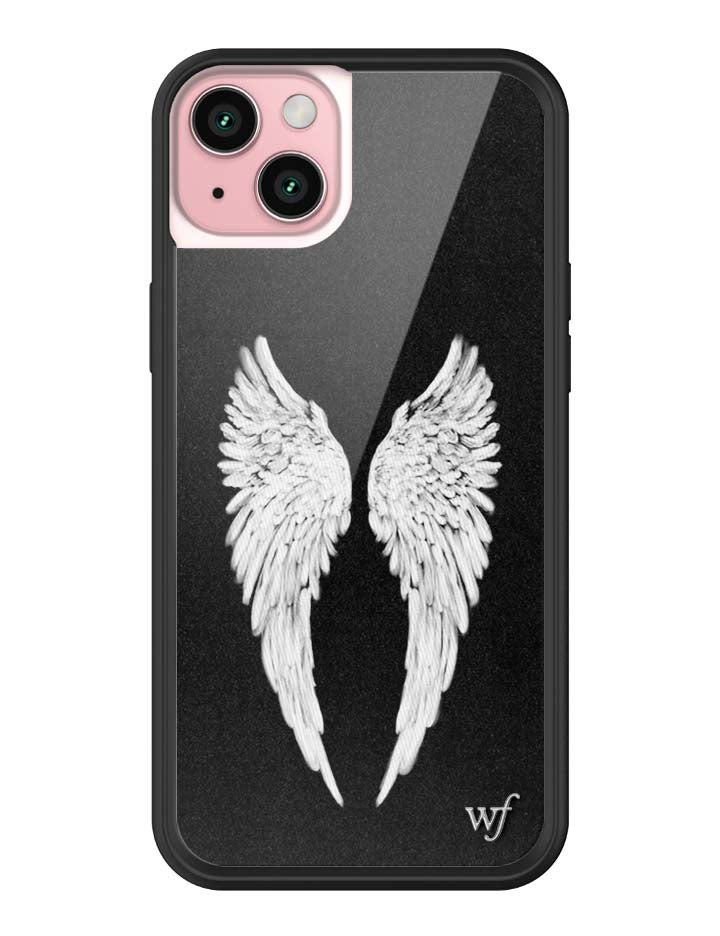 Wildflower Angel Baby | Black iPhone Case