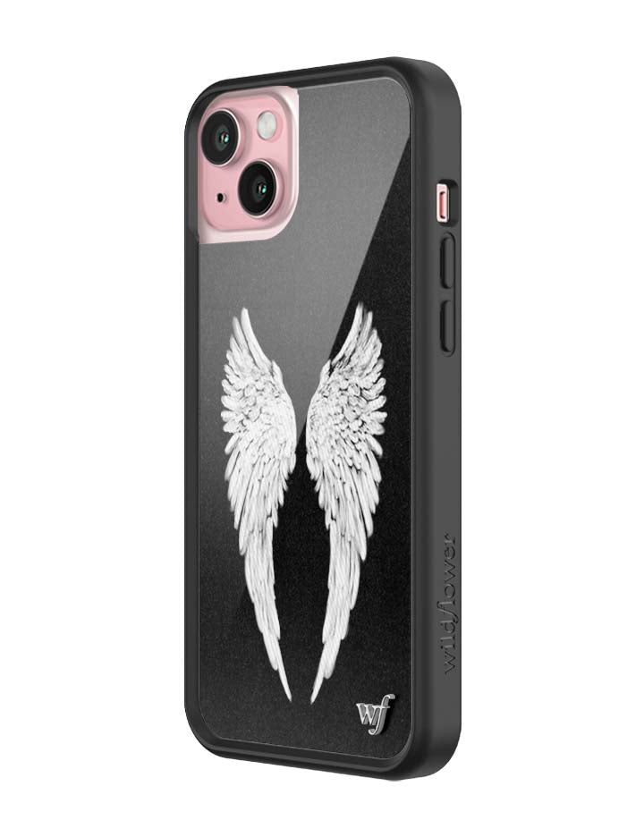Wildflower Angel Baby | Black iPhone Case