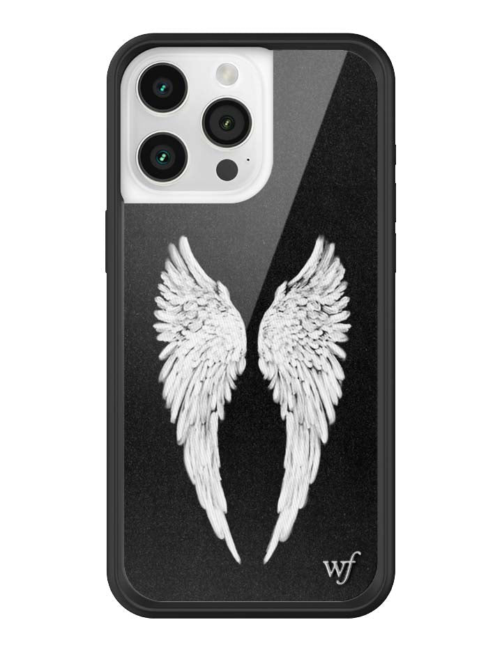 Wildflower Angel Baby | Black iPhone Case