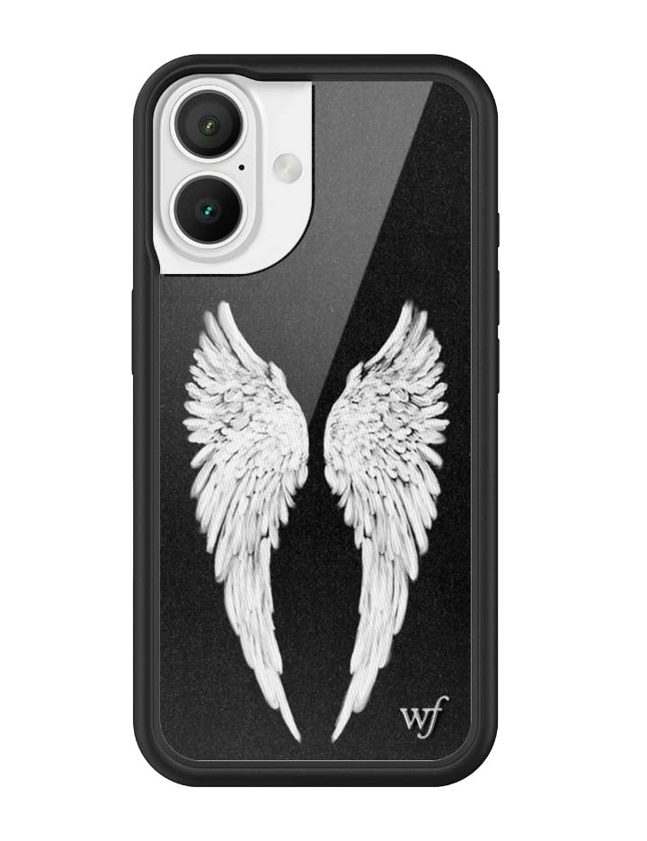 Wildflower Angel Baby | Black iPhone Case