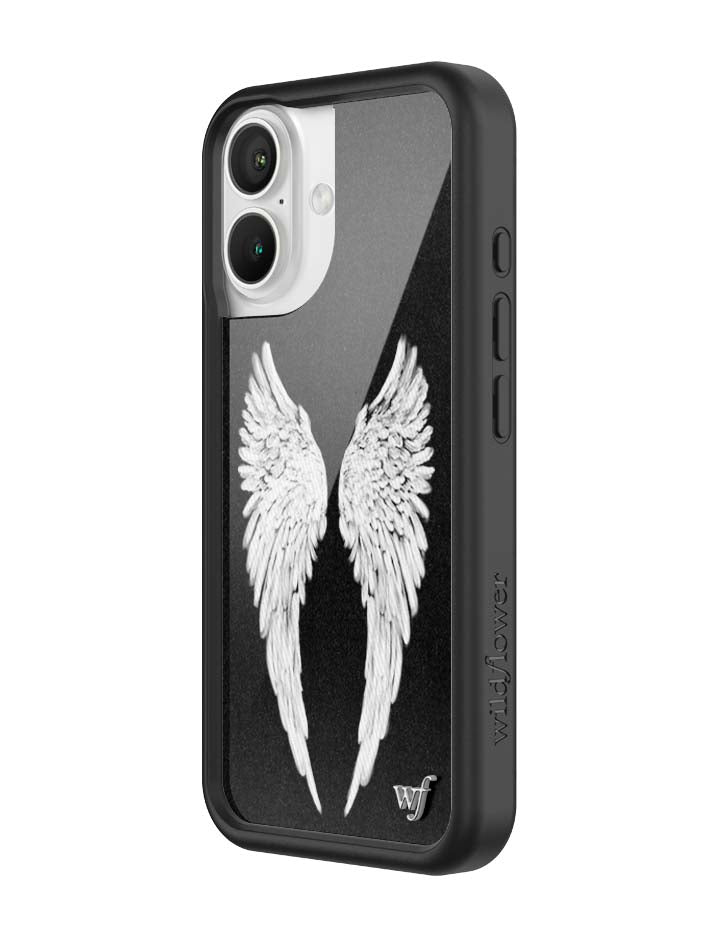Wildflower Angel Baby | Black iPhone Case
