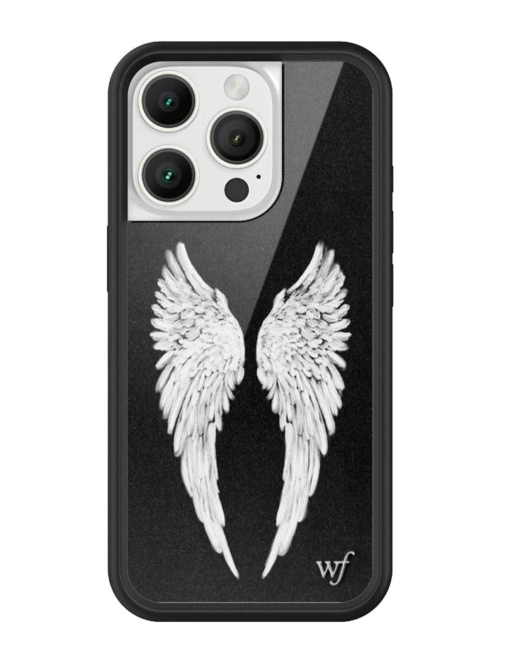 Wildflower Angel Baby | Black iPhone Case