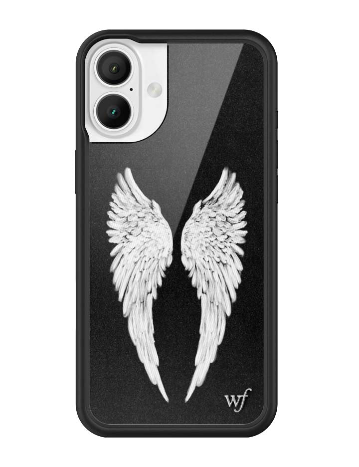 Wildflower Angel Baby | Black iPhone Case
