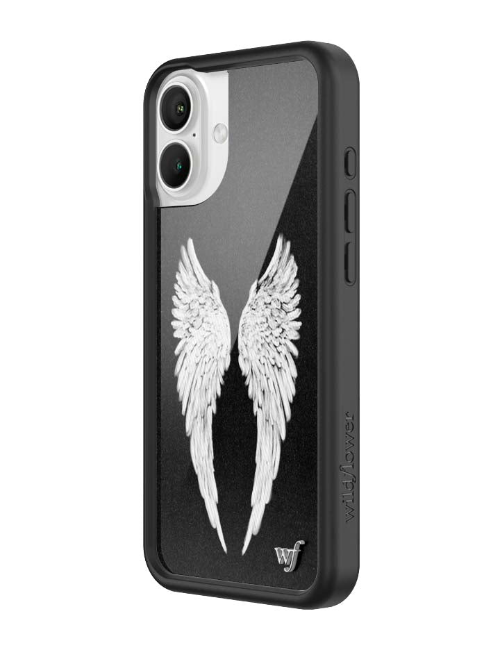 Wildflower Angel Baby | Black iPhone Case