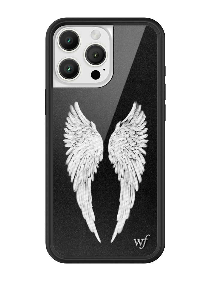 Wildflower Angel Baby | Black iPhone Case