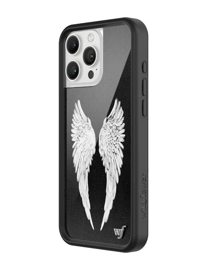 Wildflower Angel Baby | Black iPhone Case