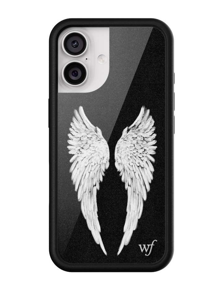 Wildflower Angel Baby | Black iPhone Case