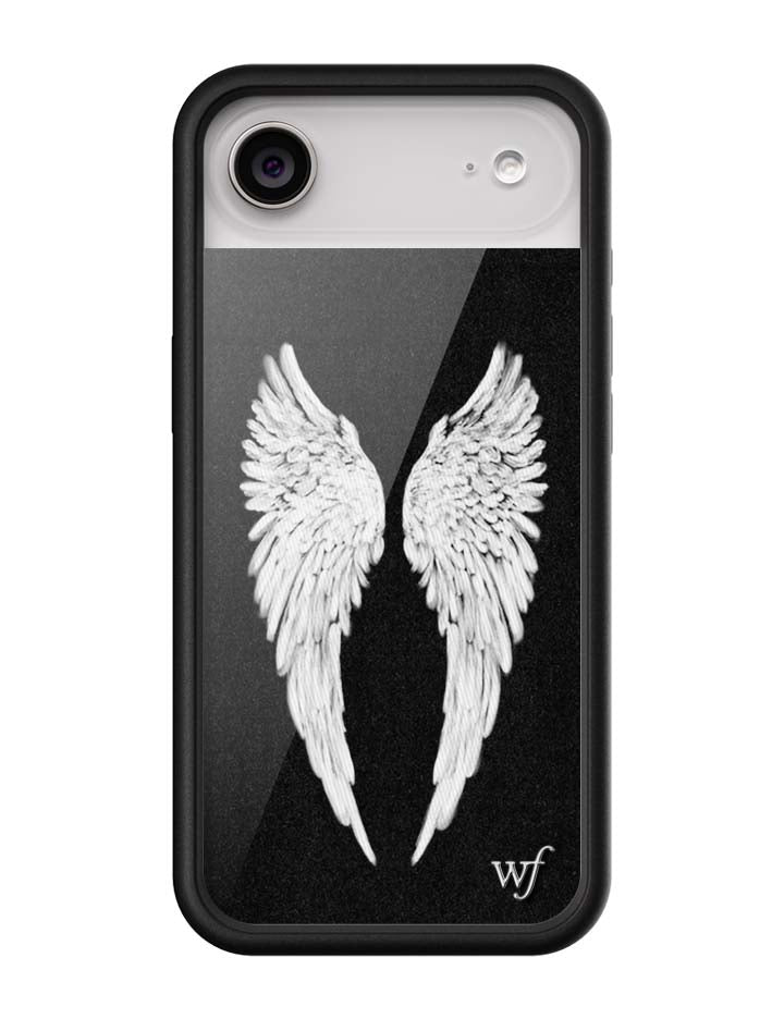 Wildflower Angel Baby | Black iPhone Case
