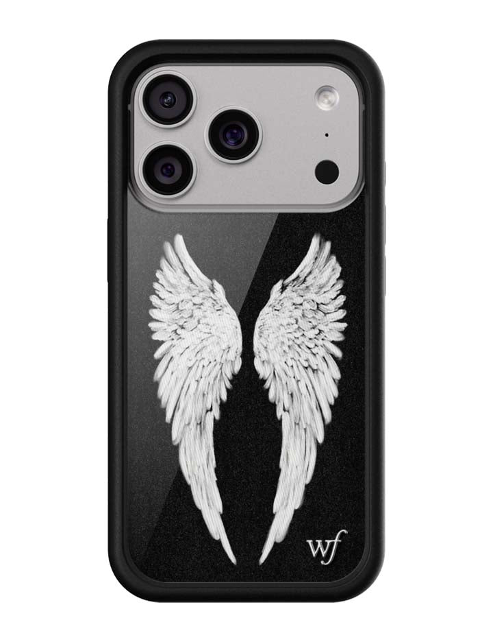 Wildflower Angel Baby | Black iPhone Case