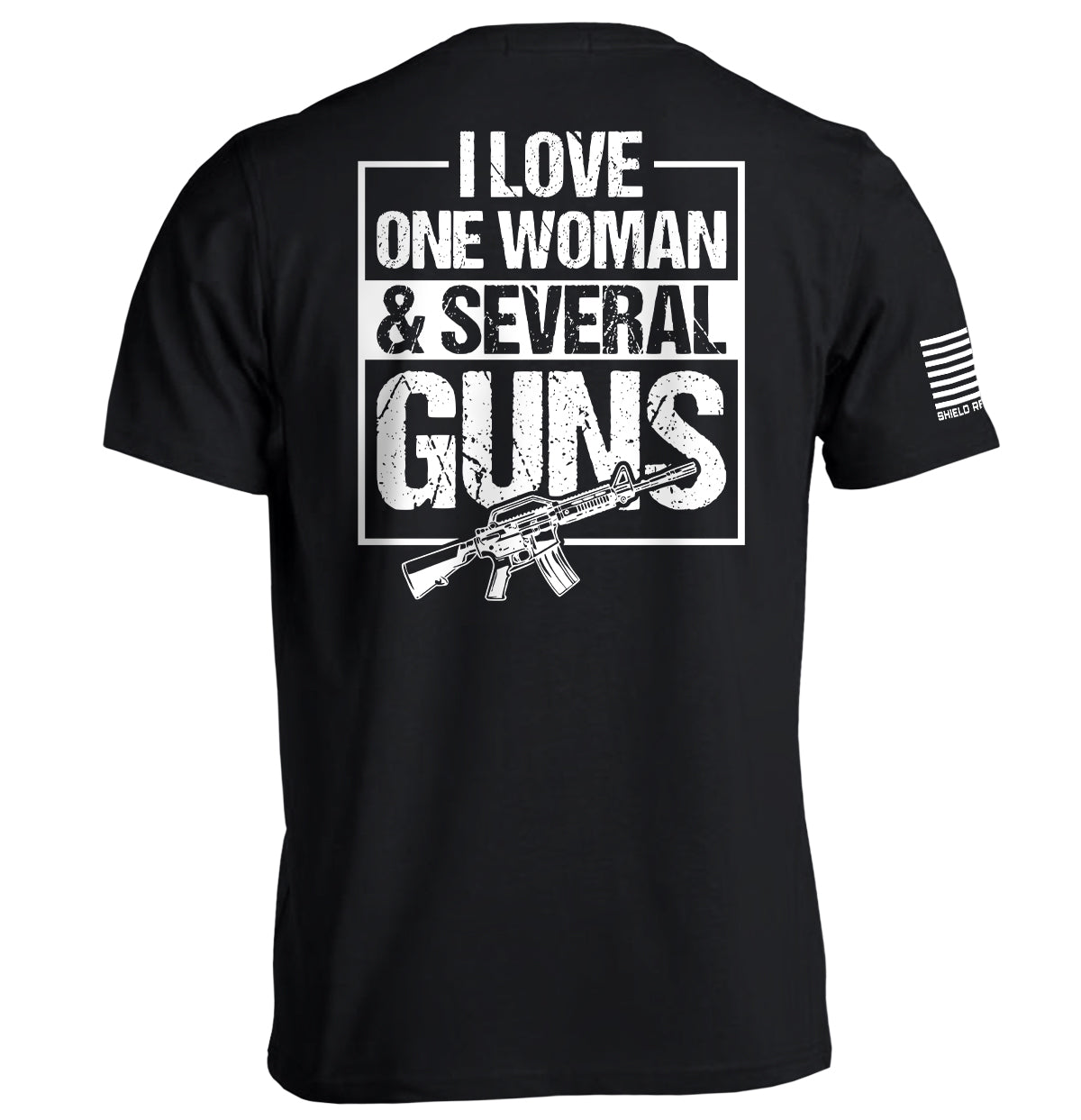 I Love One Woman & Several Guns Men's T-Shirt