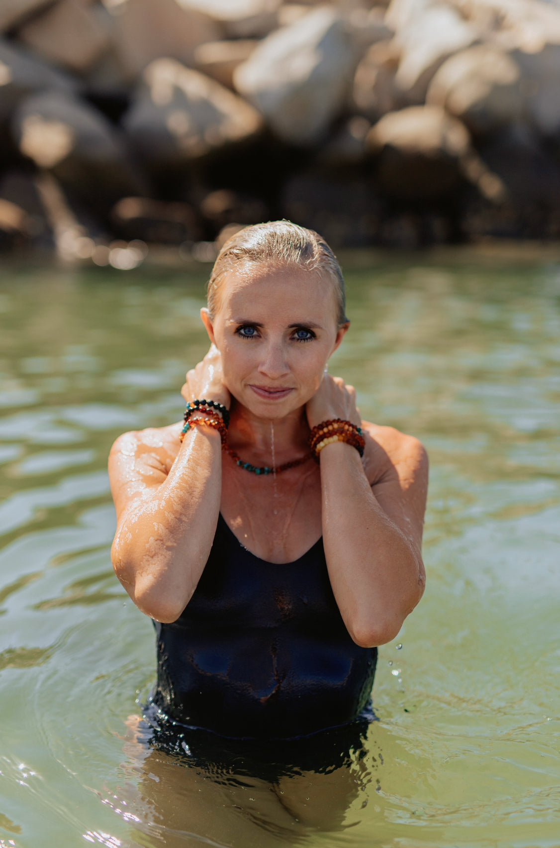 CanyonLeaf Raw Cognac Baltic Amber || Adult Bracelet