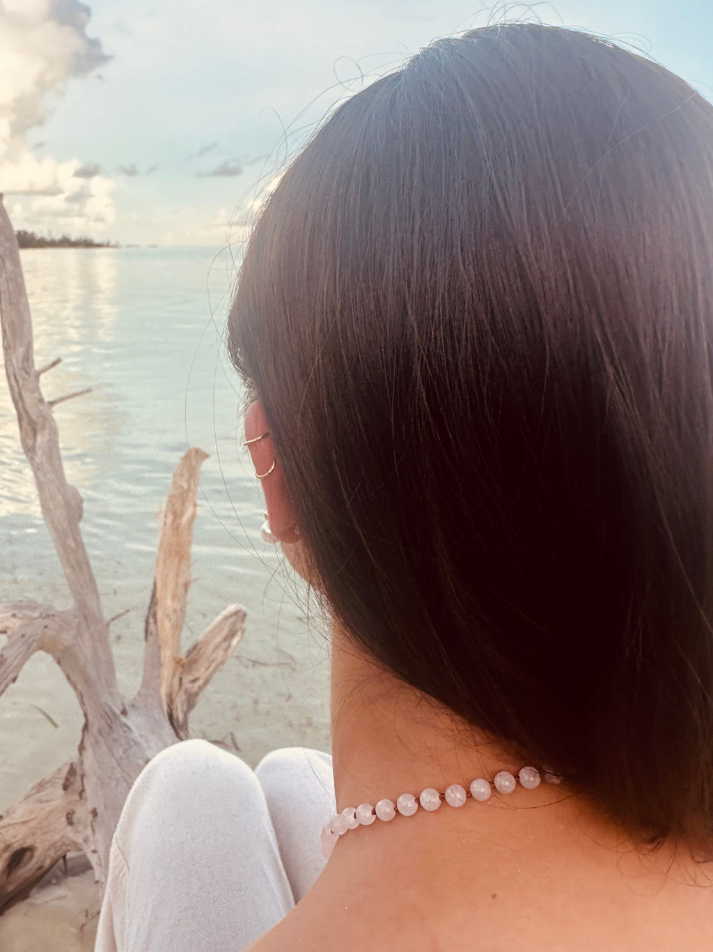 CanyonLeaf Pure Gemstone + Natural Rose Quartz || Beaded Necklace