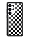 Wildflower Checkers | Black Samsung Galaxy Case