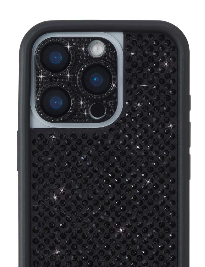 Wildflower Camera Bling Cover | Black