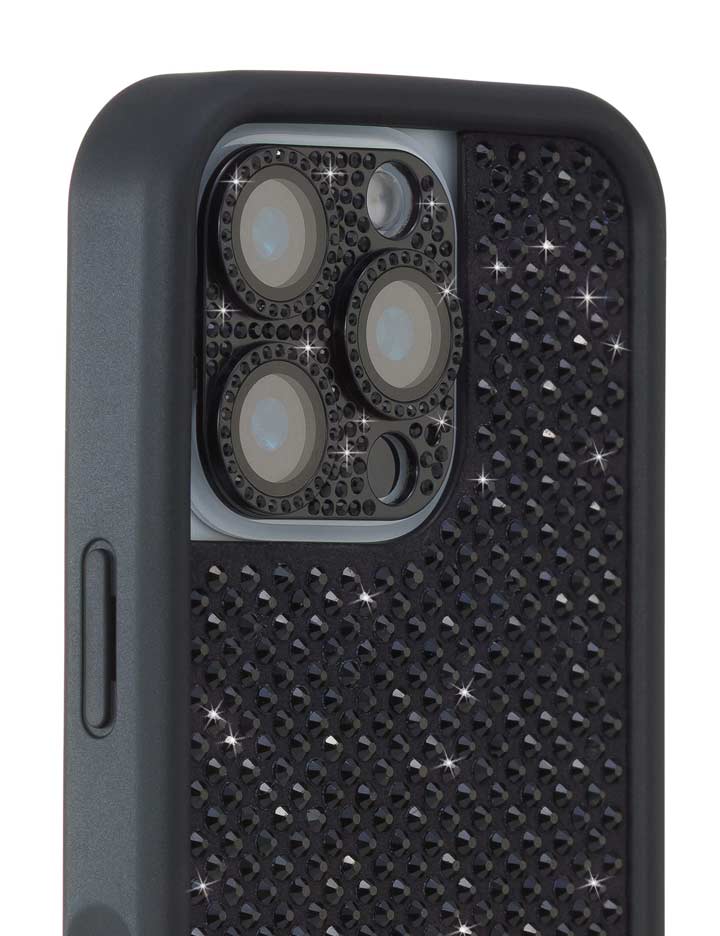 Wildflower Camera Bling Cover | Black