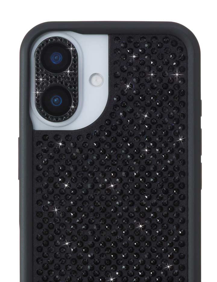 Wildflower Camera Bling Cover | Black