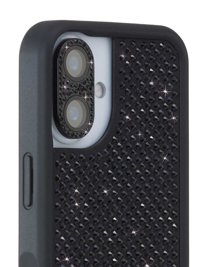 Wildflower Camera Bling Cover | Black