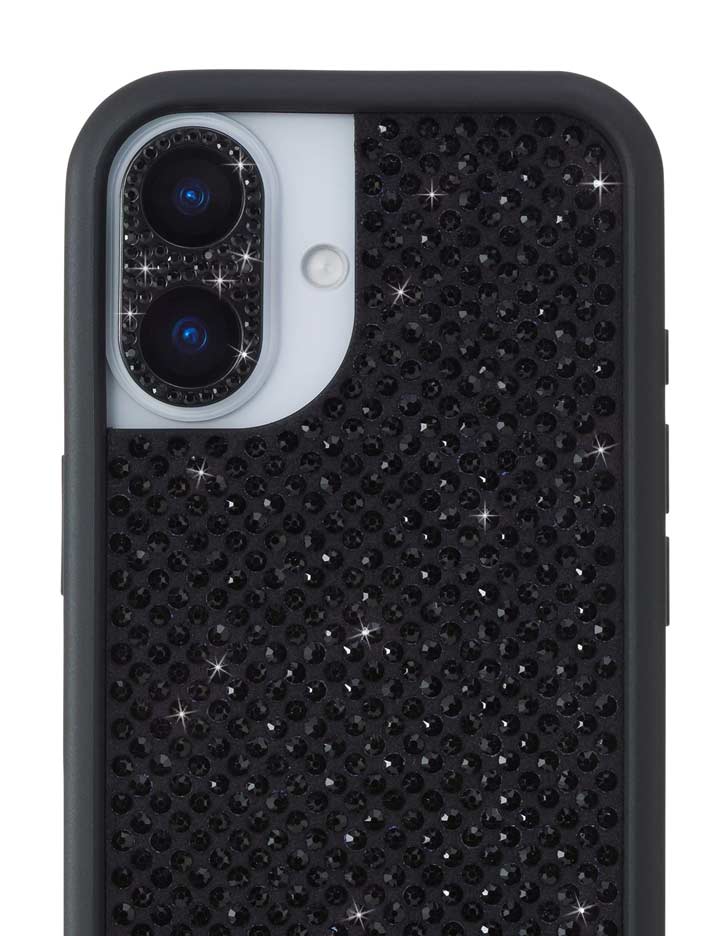 Wildflower Camera Bling Cover | Black