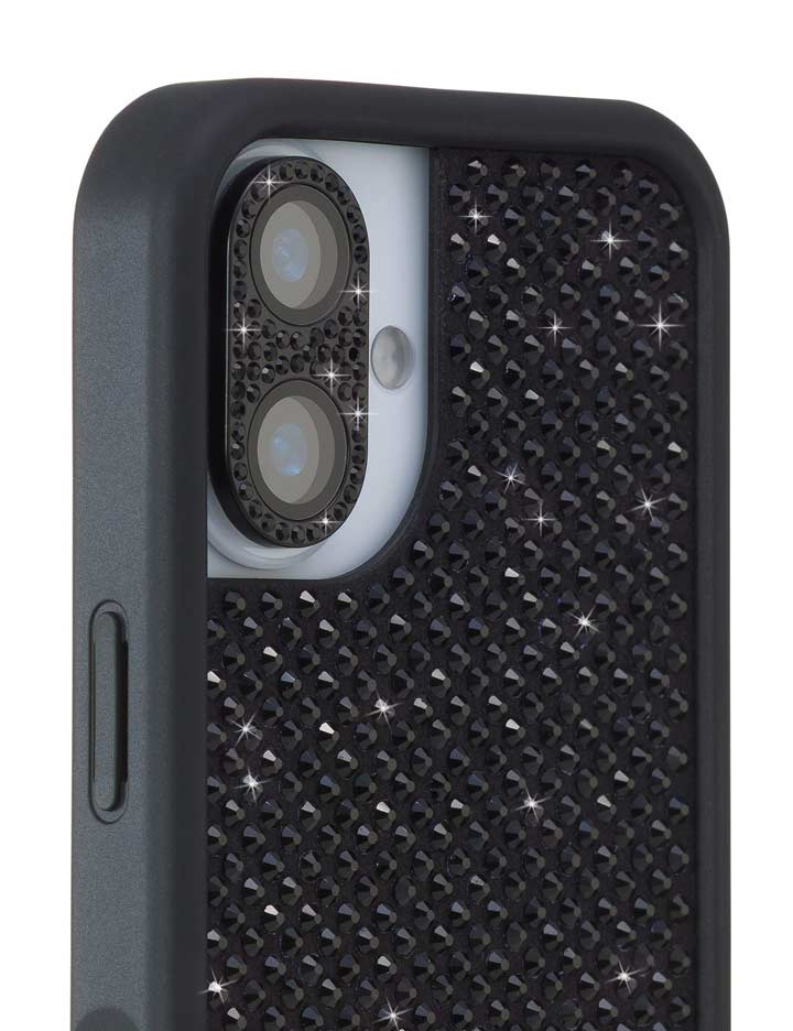 Wildflower Camera Bling Cover | Black