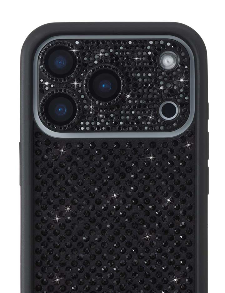 Wildflower Camera Bling Cover | Black