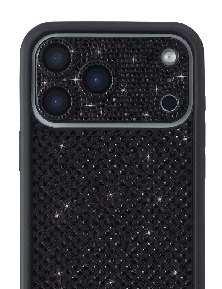 Wildflower Camera Bling Cover | Black