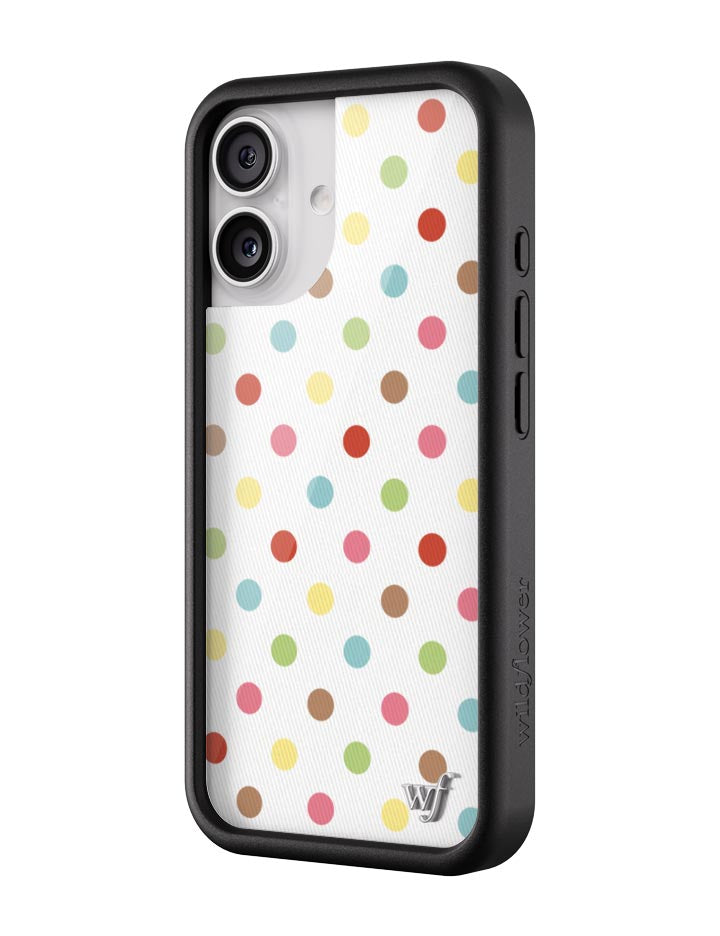 Wildflower Confetti Polka Dots iPhone Case
