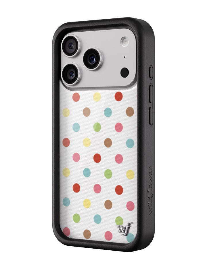 Wildflower Confetti Polka Dots iPhone Case