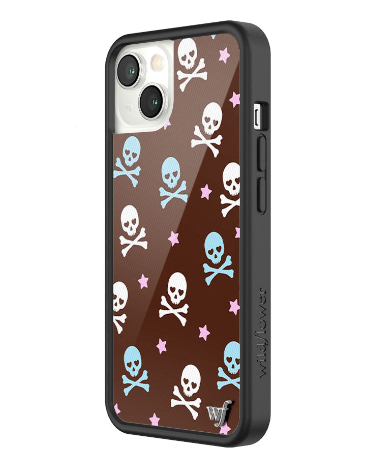 Wildflower Cross Bones iPhone Case