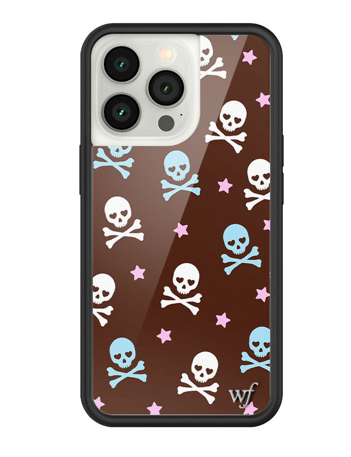 Wildflower Cross Bones iPhone Case