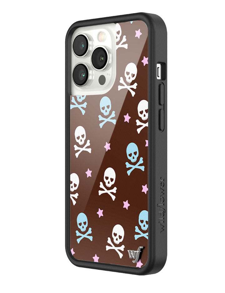 Wildflower Cross Bones iPhone Case