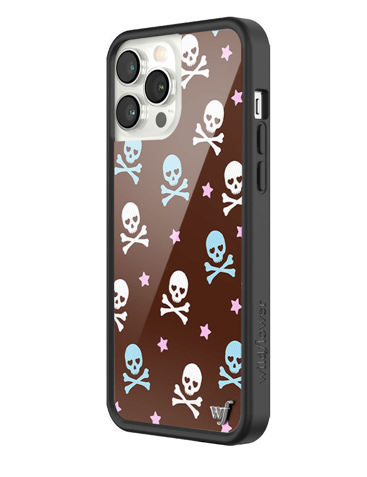 Wildflower Cross Bones iPhone Case
