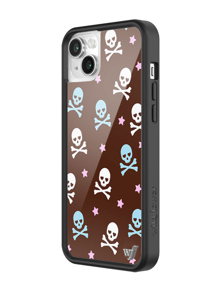 Wildflower Cross Bones iPhone Case