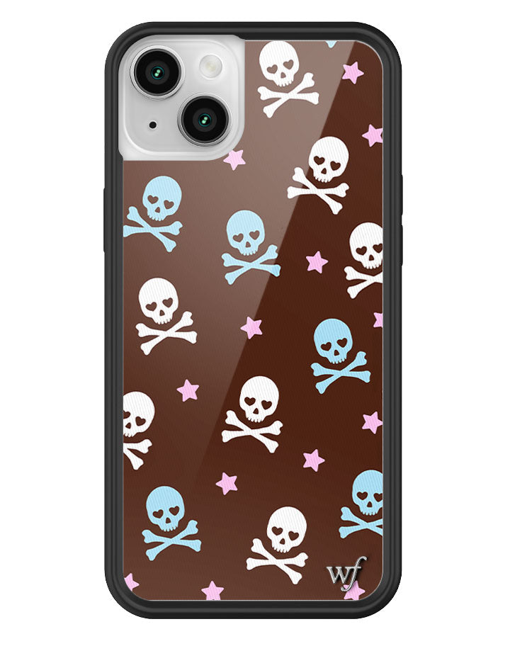 Wildflower Cross Bones iPhone Case