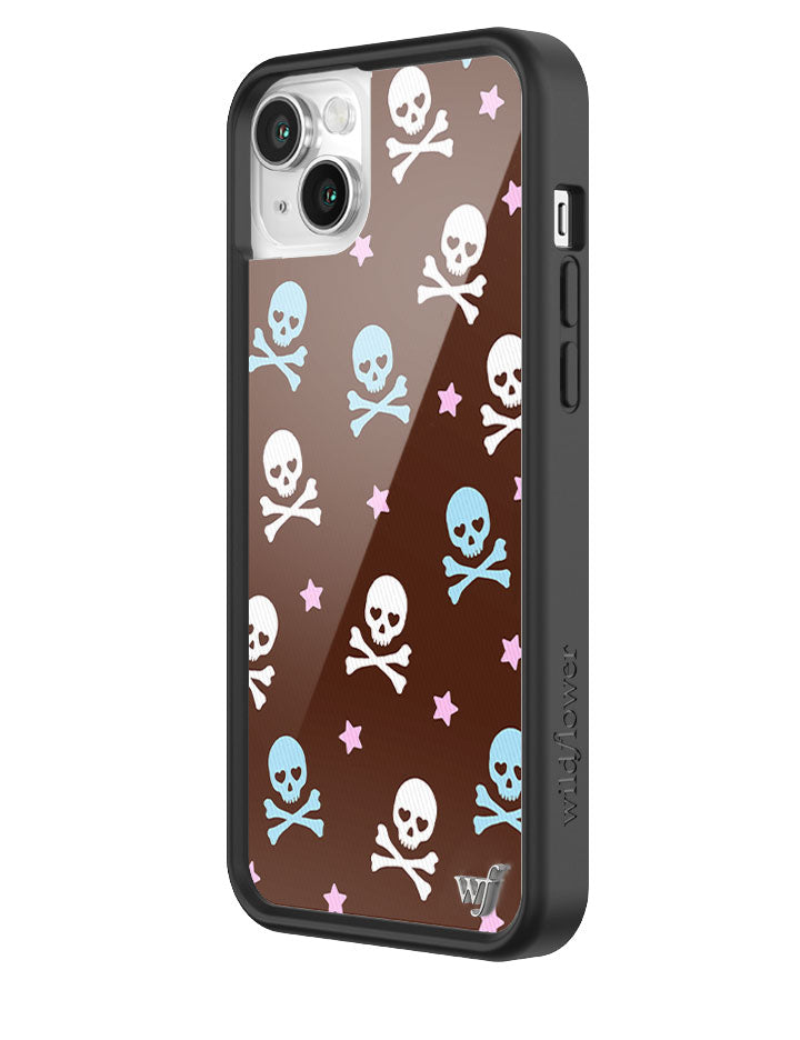 Wildflower Cross Bones iPhone Case