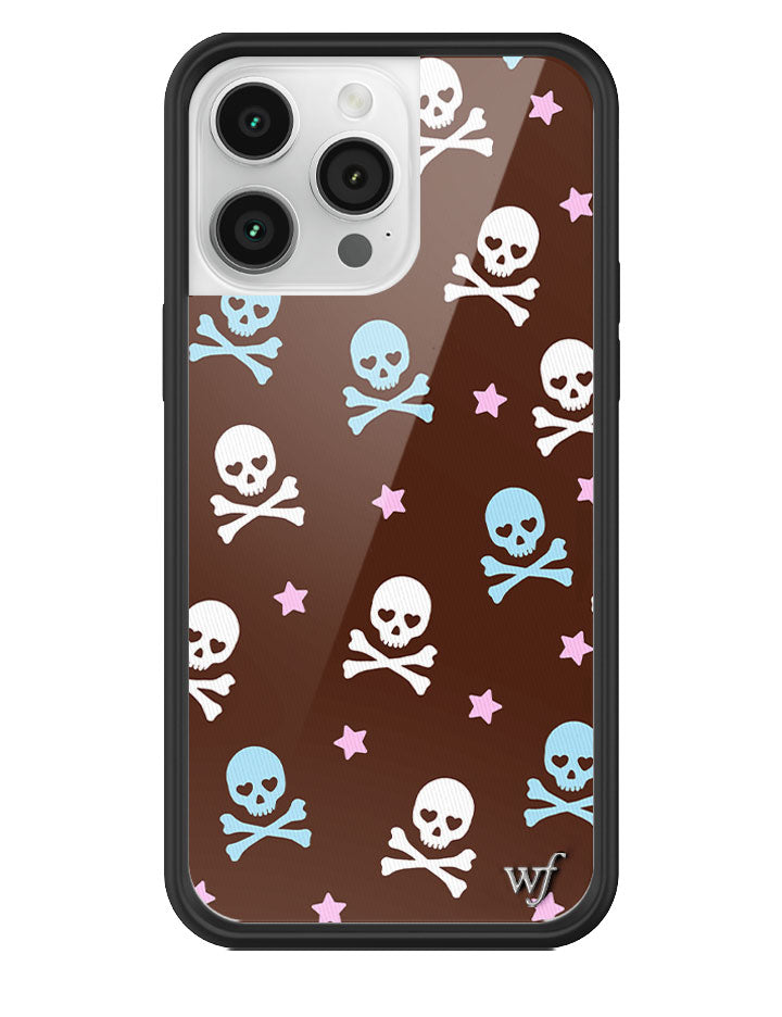 Wildflower Cross Bones iPhone Case