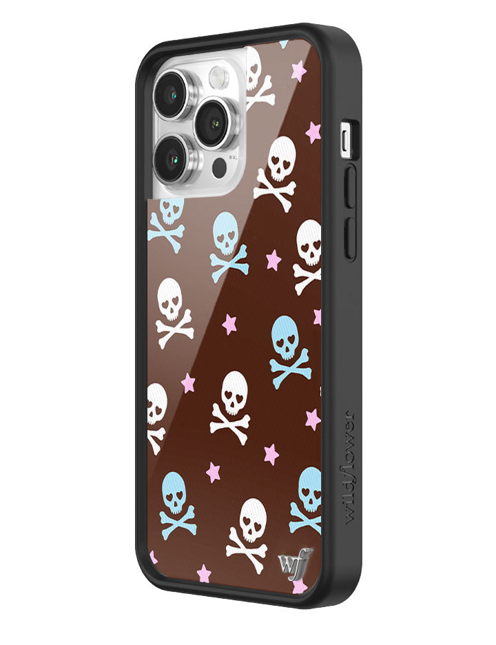Wildflower Cross Bones iPhone Case