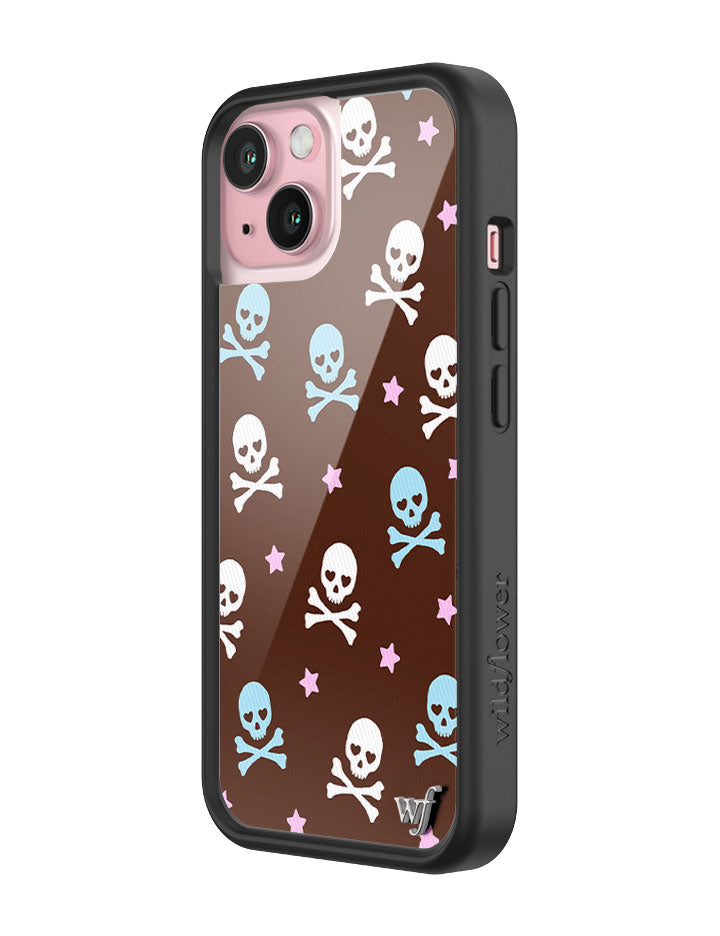 Wildflower Cross Bones iPhone Case