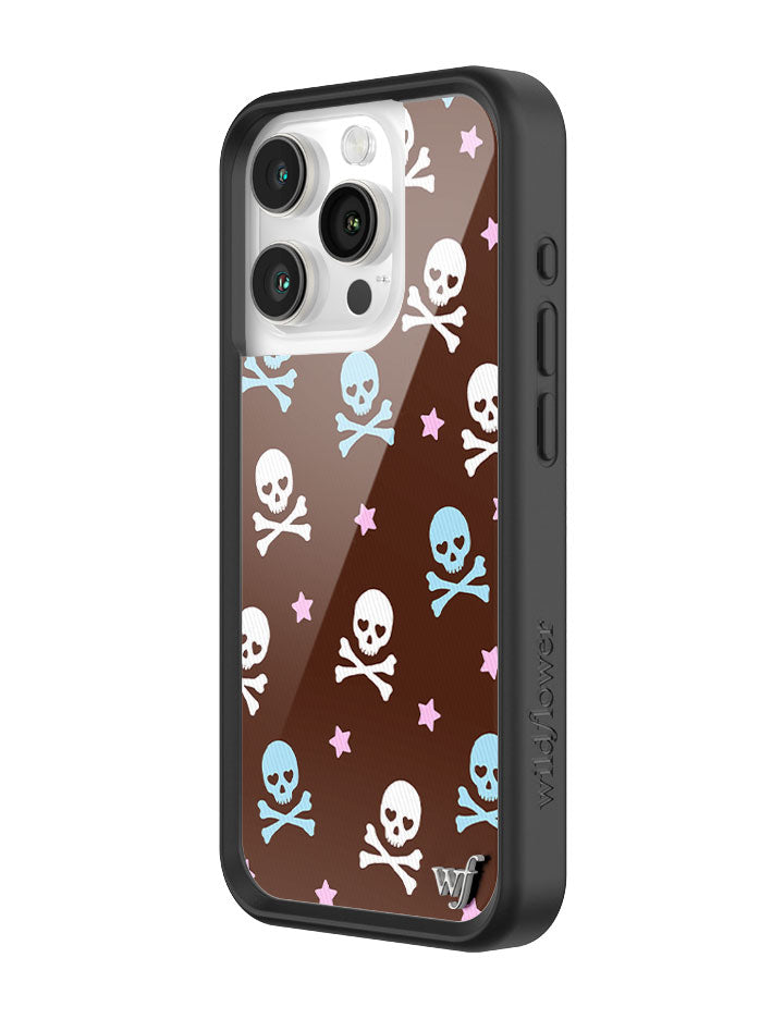 Wildflower Cross Bones iPhone Case