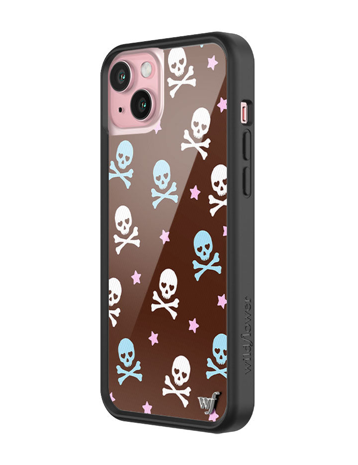 Wildflower Cross Bones iPhone Case