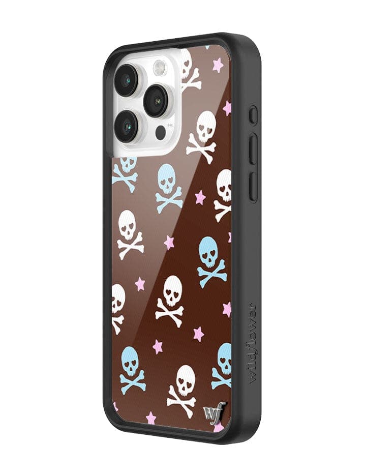 Wildflower Cross Bones iPhone Case