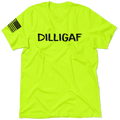 DILLIGAF  - Safety Yellow T-Shirt