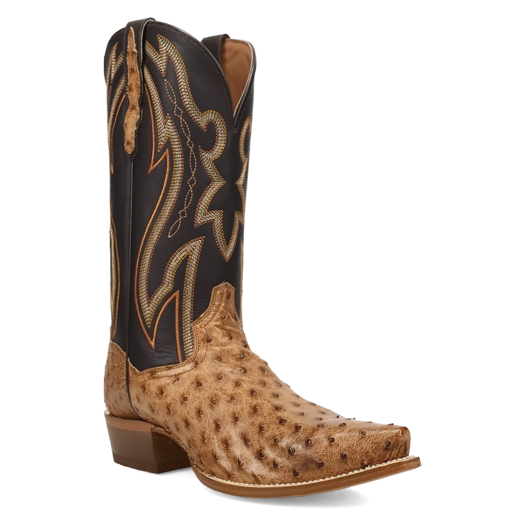 Grit - Men's Ostrich Leather Cowboy Boots by Dan Post