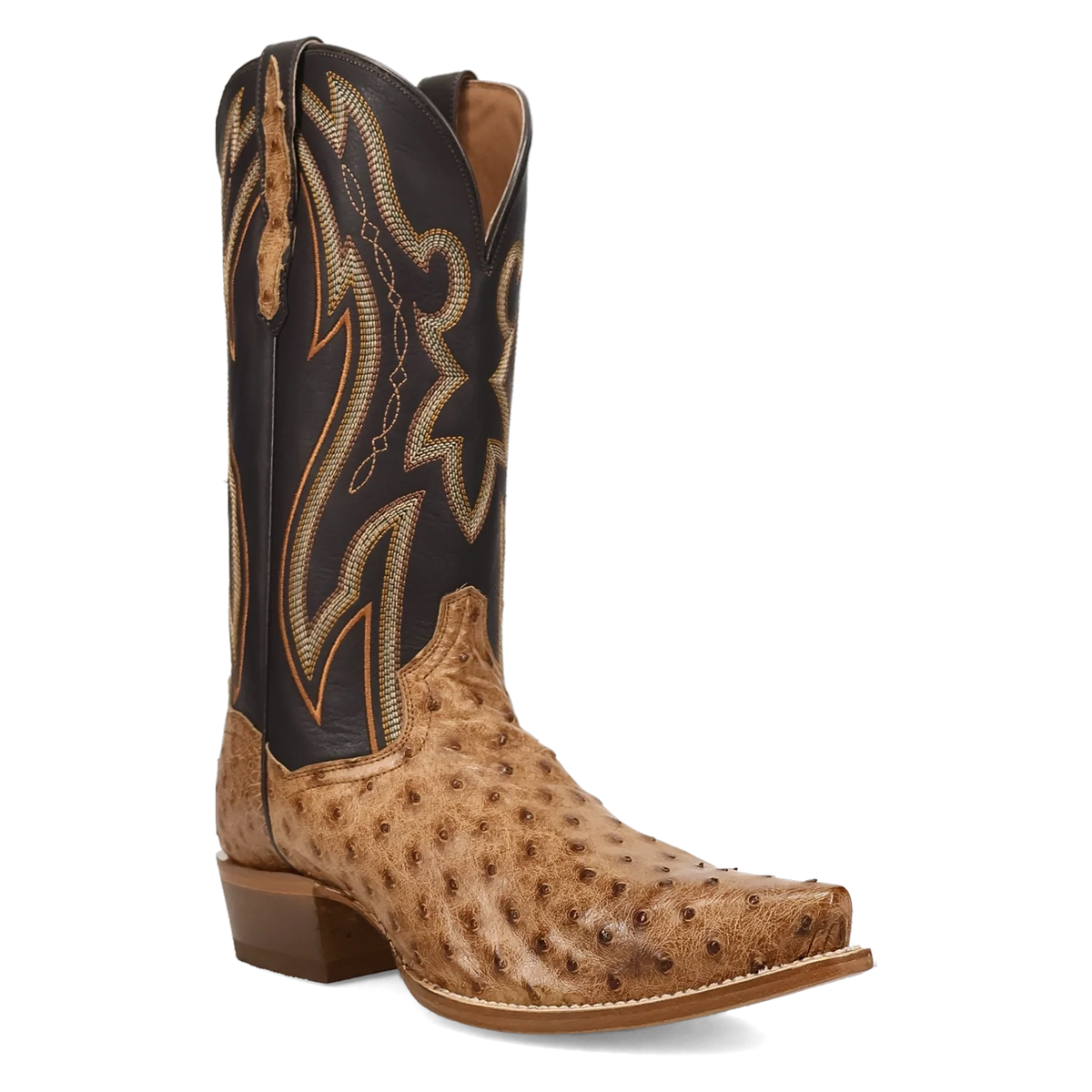 Grit - Men's Ostrich Leather Cowboy Boots by Dan Post
