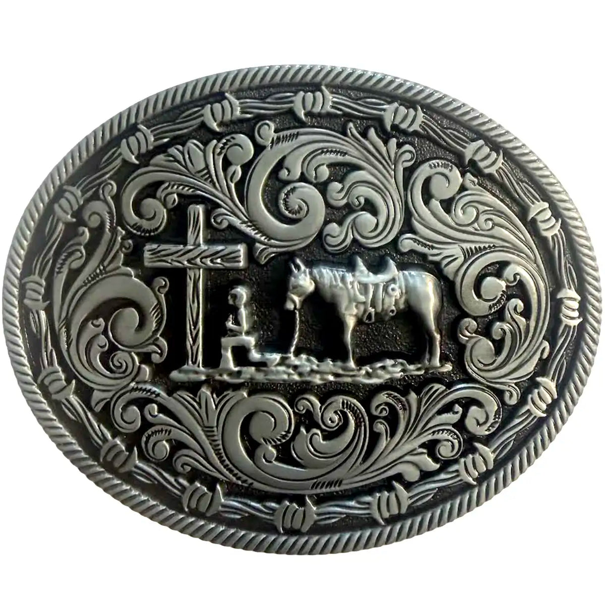 Deadwood Trading Praying Cowboy - Men's Belt Buckle